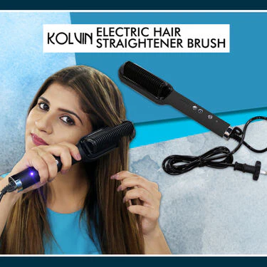 Electric Hair Straightener Brush - Image 2
