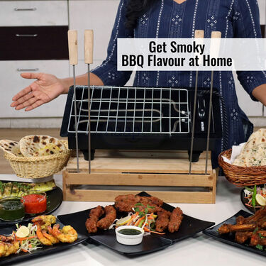 Electric Smokeless BBQ Grill + FREE 4 Skewers (EFM6) - Image 4