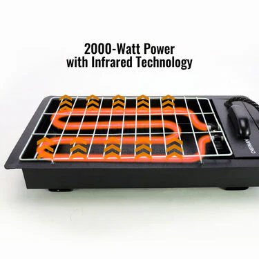 Electric Smokeless BBQ Grill + FREE 4 Skewers (EFM6) - Image 5