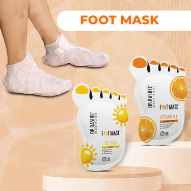 Foot Mask - For Brightening, Crack Heel & Dead Skin Remover + Pumice Stone (CFCK) - Image 2