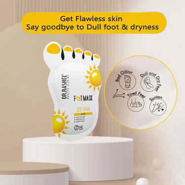 Foot Mask - For Brightening, Crack Heel & Dead Skin Remover + Pumice Stone (CFCK) - Image 6
