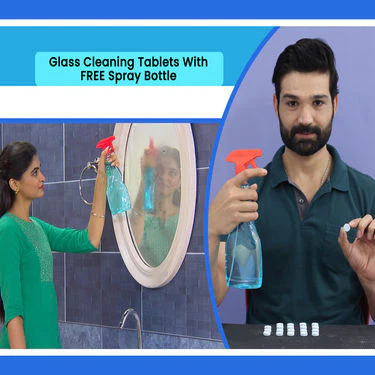 Glass Cleaning Tablets with Free Spray Bottle - Image 2