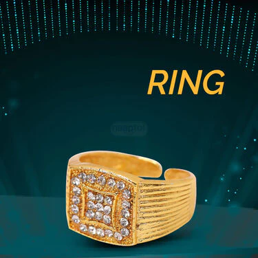 Golden Combo - Golden Watch + Golden Chain + Ring (MGWCR1) - Image 5