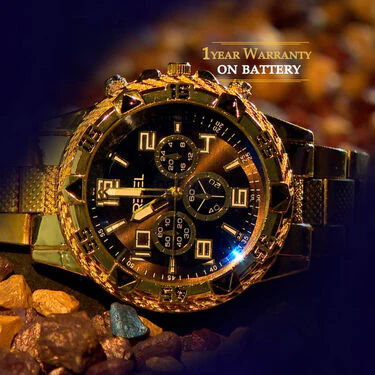 Golden Stylish Watch (MGW15) - Image 4