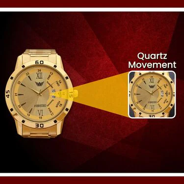 Golden Watch + Golden Chain with Free Digital Watch (MGWCFD1) - Image 6