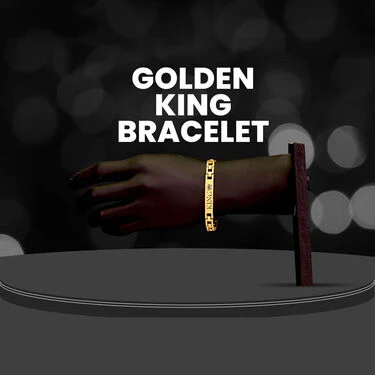 Golden Watch + Golden King Bracelet (MGWB4) - Image 6