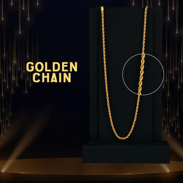 Golden Watch with Golden Chain + Bracelet + Ring (MGWCBR10) - Image 4