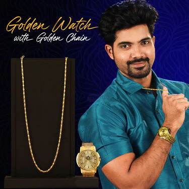 Golden Watch With Golden Chain (MGWC26)