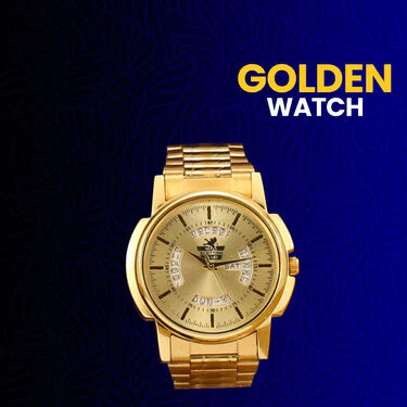 Golden Watch With Golden Chain (MGWC26) - Image 3