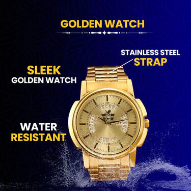 Golden Watch With Golden Chain (MGWC26) - Image 5