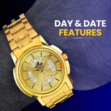 Golden Watch With Golden Chain (MGWC26) - Image 6