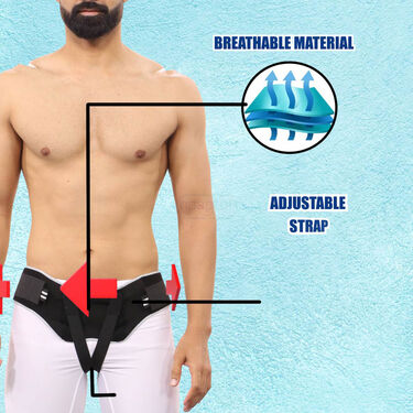 Inguinal Comfortable Hernia Support Belt for Men (PRS52) - Image 5