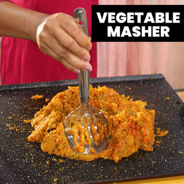 Jumbo Non Stick Dosa Tawa + Free Dosa Batter Spoon + Wooden & Nylon Spatula + Vegetable Masher (1PT1BS2) - Image 6