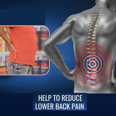Magnetic Back Support Belt with Pain Relief Spray (PRS65) - Image 6