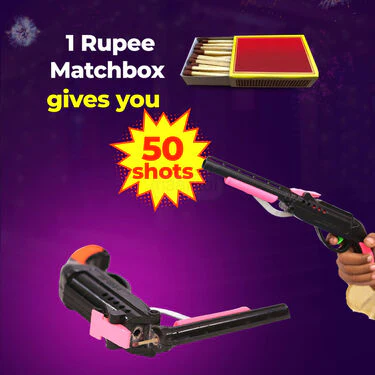 Matchstick Gun For Diwali - Buy 1 Get 1 FREE (MG1) - Image 3