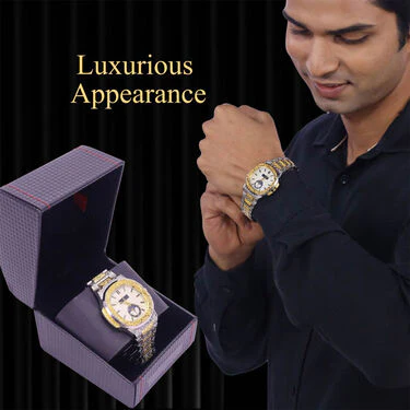 Mens Luxury Golden Watch Buy1 Get 1 Free (2MW16) - Image 7