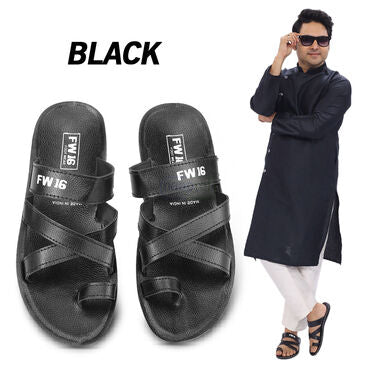 Pack of 2 Men's Madras Sandals with Free Sunglasses (SW86) - Image 4