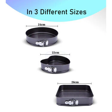 Pack of 3 Cake Biscuit Bread & Baking Mould Containers (3CM1) - Image 6
