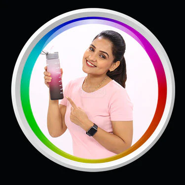 Pack of 3 Motivational Sipper Water Bottles with Trendy Stickers (3PB1) - Image 10