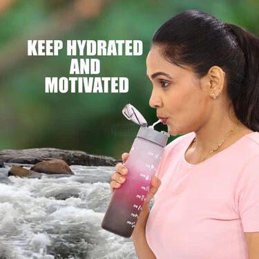 Pack of 3 Motivational Sipper Water Bottles with Trendy Stickers (3PB1) - Image 8