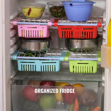 Pack of 4 Adjustable Fridge Storage Rack (4FR1) - Image 3