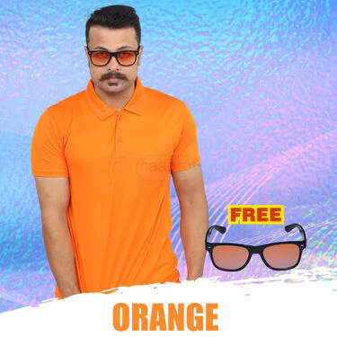Pack of 5 Collar T-shirt With 5 Matching Sunglasses (5PTS1) - Image 6