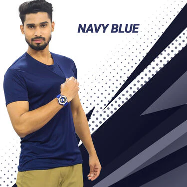 Pack of 5 Round Neck T-shirts with Free Designer Watch (5RTW-3) - Image 2