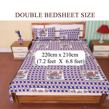 Pack Of 8 Double Bed Sheets With16 Pillow Covers Free (8BS61) - Image 3