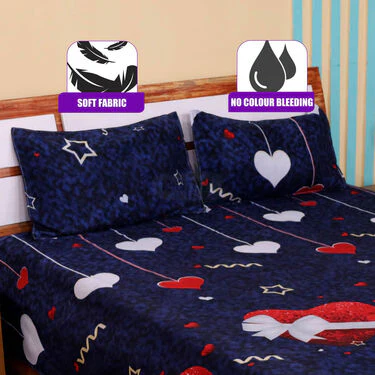 Pack Of 8 Double Bed Sheets With16 Pillow Covers Free (8BS61) - Image 5