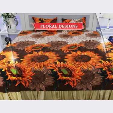 Pack of 8 Double Bedsheets + 16 Pillow Covers (8BS) - Image 11