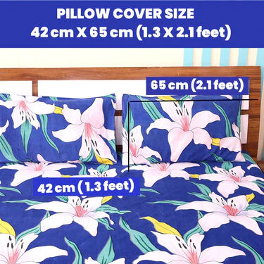 Pack Of 8 Multi Colour Double Bed Sheets With 16 Pillow Covers (8BS54) - Image 14