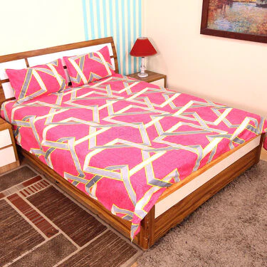 Pack Of 8 Multi Colour Double Bed Sheets With 16 Pillow Covers (8BS54) - Image 6