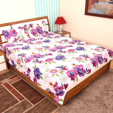 Pack Of 8 Multi Colour Double Bed Sheets With 16 Pillow Covers (8BS54) - Image 7