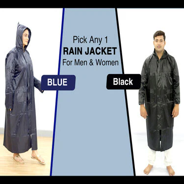 Pick Any 1 Long Rain Jacket for Men And Women with Free Bag - Image 2