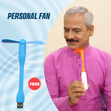 Pocket Powerbank + Men's Hair Trimmer + Free Fan + Free Light (PB7) - Image 7