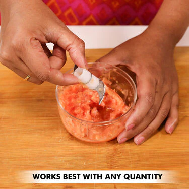 Rechargeable Quick & Easy 5 Secs Vegetable Chopper (EC4) - Image 4