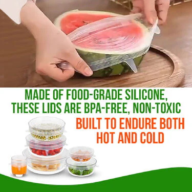 Reusable Round Shape Silicone Food Cover Lid (SFCL) - Image 2