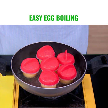Set of 6 pcs Silicone Egg Boiler (EGB1) - Image 3
