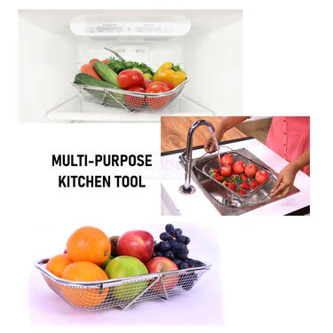 Steel Mesh Sink Drain Basket with Expandable Handle (1SSDB1) - Image 3