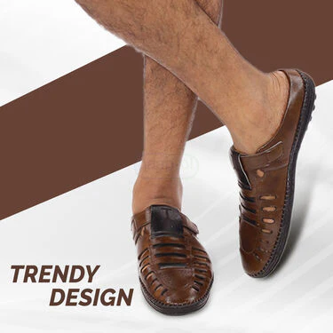 Stylish Leatherite Sandals Pick Any 1 + Free Sports Watch + Sunglasses + Golden Chain + Golden Bracelet (SDC1) - Image 4