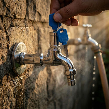 Water Saving Tap with Key Lock For Garden & Outdoors (WTL2) - Image 2