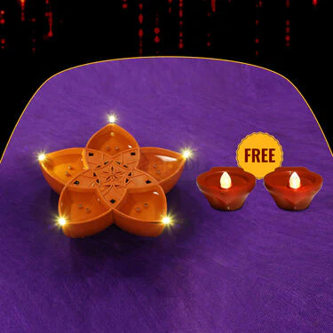 Water Sensor Panchmukhi Mantra Diya + Free 2 Water Sensor Diya (MD9) - Image 2