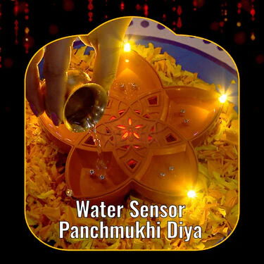Water Sensor Panchmukhi Mantra Diya + Free 2 Water Sensor Diya (MD9) - Image 3