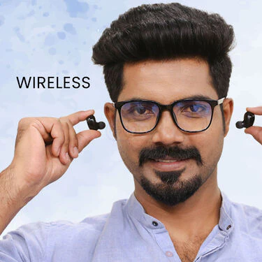 Wireless Bluetooth Earpods With Inbuilt Display And Power Bank With Free Blue Cut Glasses (TWS40) - Image 3