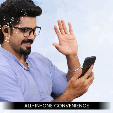 Wireless Bluetooth Earpods With Inbuilt Display And Power Bank With Free Blue Cut Glasses (TWS40) - Image 4