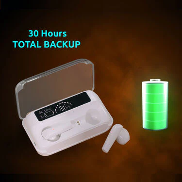 Wireless Bluetooth Earpods with LED Charging Case & Inbuilt Powerbank (TWS17) - Image 4
