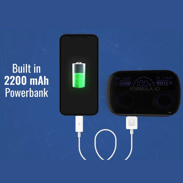 Wireless Earpods with Charging Inbuilt Powerbank M10 with Free Golden Watch (TWS13) - Image 8